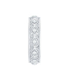 Vintage Inspired Zircon Celtic Knot Full Eternity Band Ring in Gold AAAA - Rosec Jewels
