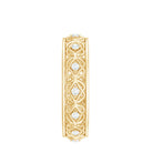 Vintage Inspired Zircon Celtic Knot Full Eternity Band Ring in Gold AAAA - Rosec Jewels