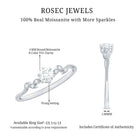 Rosec Jewels-Minimalist Moissanite Leaf Promise Ring with Beaded Detail
