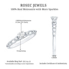 Rosec Jewels-Designer Moissanite Promise Ring for Her