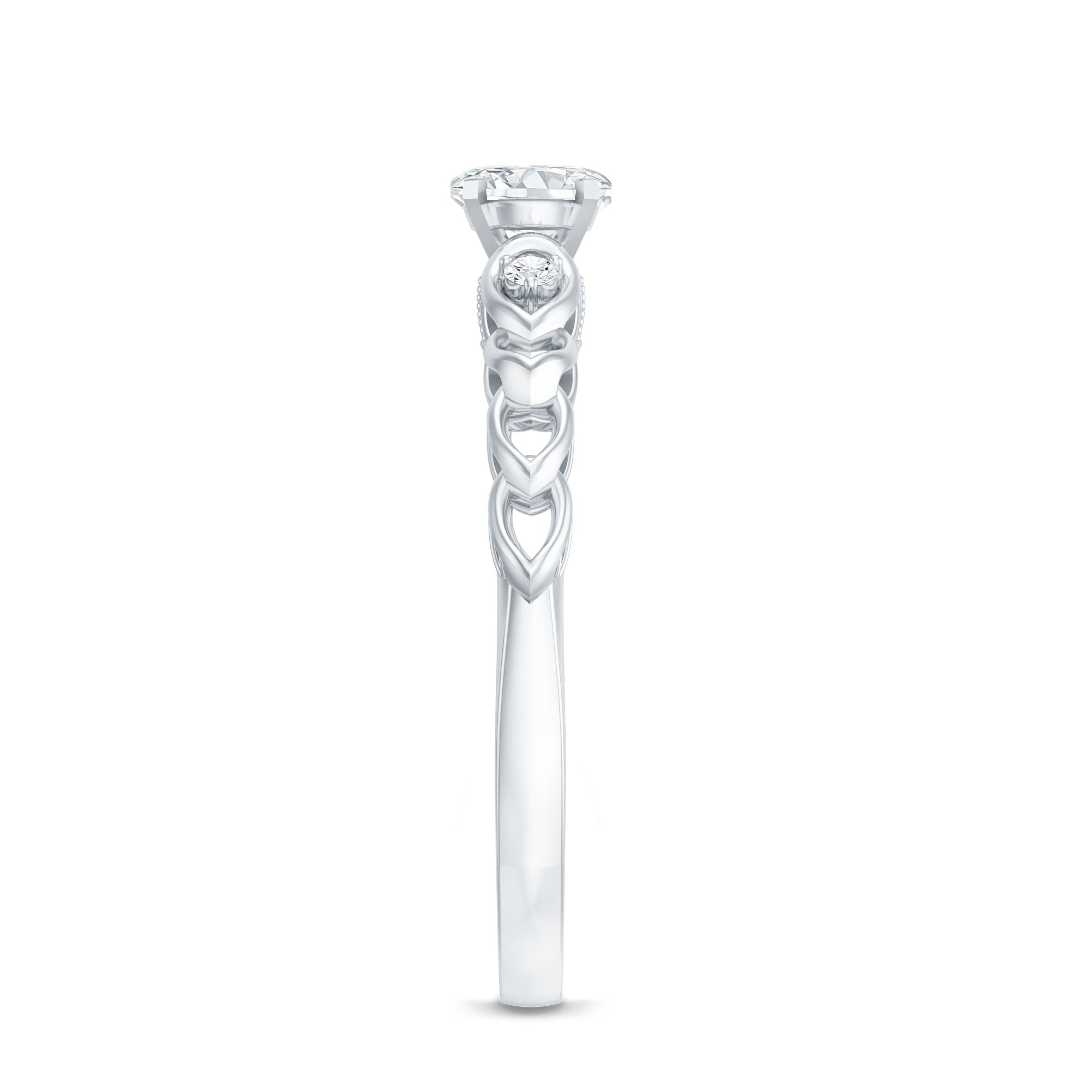 Rosec Jewels-Designer Moissanite Promise Ring for Her