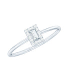 Rosec Jewels-Dainty Baguette Cut Moissanite Promise Ring with Halo