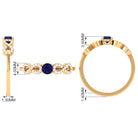 Rosec Jewels-Minimalist Blue Sapphire and Diamond Infinity Promise Ring