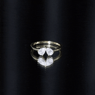 Moissanite Two Stone Promise Engagement Ring D-VS1 - Rosec Jewels