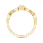 Heart Shape Lab Grown Diamond Criss Cross Engagement Ring Lab - ( EF-VS ) - Rosec Jewels