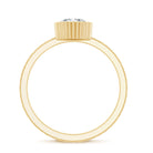 Vintage Style Oval Shape Lab Grown Diamond Solitaire Engagement Ring Lab - ( EF-VS ) - Rosec Jewels