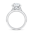 Rosec Jewels-Lab Grown 4 Carat Diamond Solitaire Wedding Ring Set with IGI Certificate