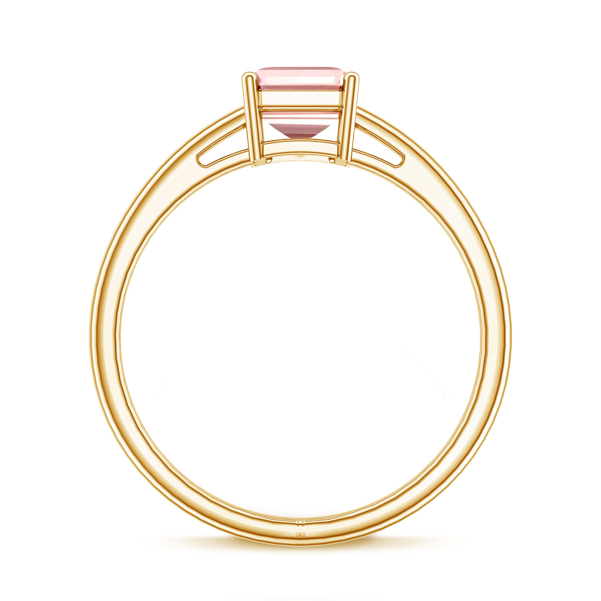 Rosec Jewels-2 Carat Lab Grown Pink Diamond Emerald Cut Solitaire Engagement Ring IGI Certified
