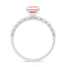 Rosec Jewels-IGI Certified 2 Carat Lab Grown Pink Diamond Emerald Cut Engagement Ring