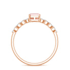 Rosec Jewels-2 Carat IGI Graded Lab Grown Pink White Diamond Engagement Ring with Split Shank