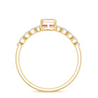 Rosec Jewels-2 Carat IGI Graded Lab Grown Pink White Diamond Engagement Ring with Split Shank