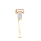 Rosec Jewels-2 Carat IGI Graded Lab Grown Pink White Diamond Engagement Ring with Split Shank