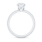 Peg Headset Solitaire Moissanite Ring for Women D-VS1 - Rosec Jewels