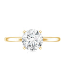 Peg Headset Solitaire Moissanite Ring for Women D-VS1 - Rosec Jewels