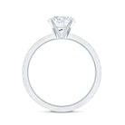 Certified 8 MM Moissanite Solitaire Engagement Ring D-VS1 - Rosec Jewels