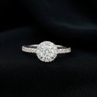 Certified Moissanite Promise Ring For Engagement D-VS1 - Rosec Jewels