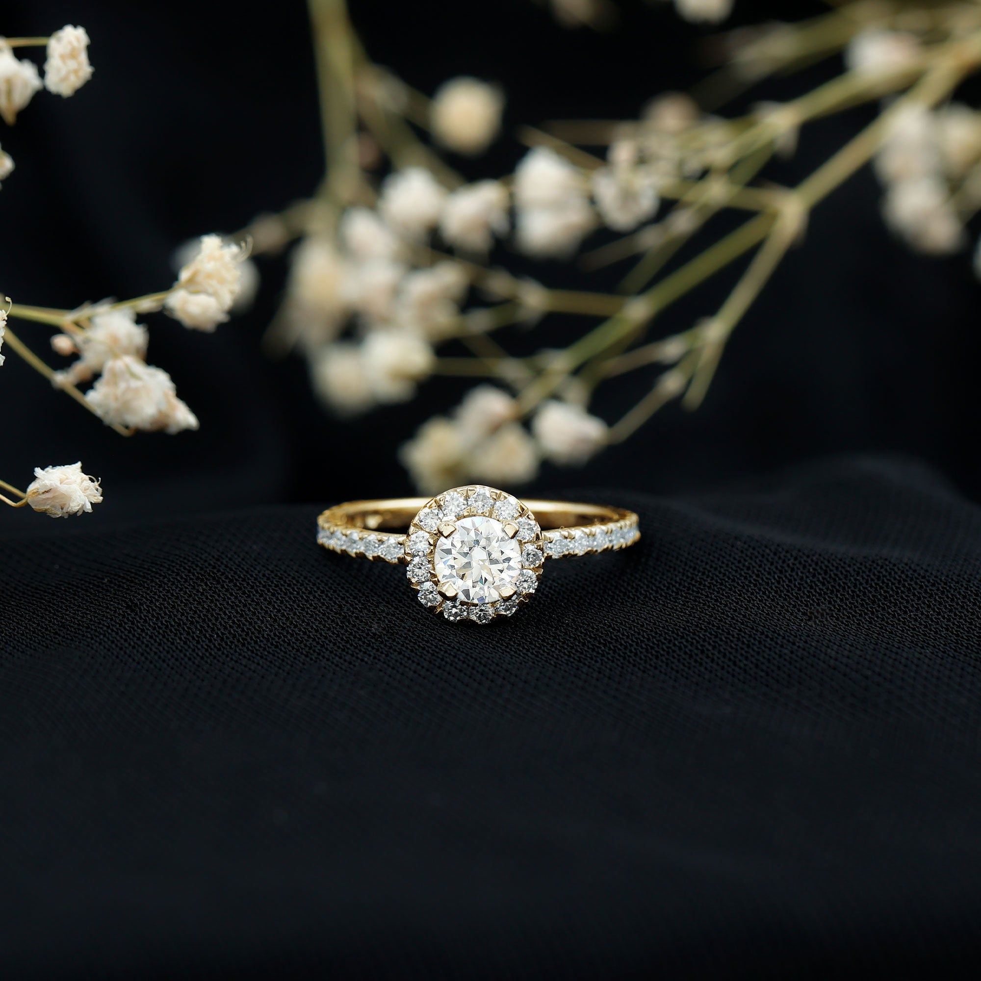 Certified Moissanite Promise Ring For Engagement D-VS1 - Rosec Jewels