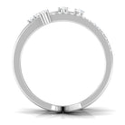 Certified Diamond Cocktail Wrap Ring Natural - ( HI-SI ) - Rosec Jewels