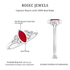 Rosec Jewels-Natural Marquise Ruby Promise Ring with Celtic Knot