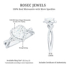 Rosec Jewels-Heart Shape Moissanite Halo Engagement Ring with Criss Cross Band