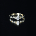 Oval Cut Moissanite Braided Engagement Ring D-VS1 - Rosec Jewels