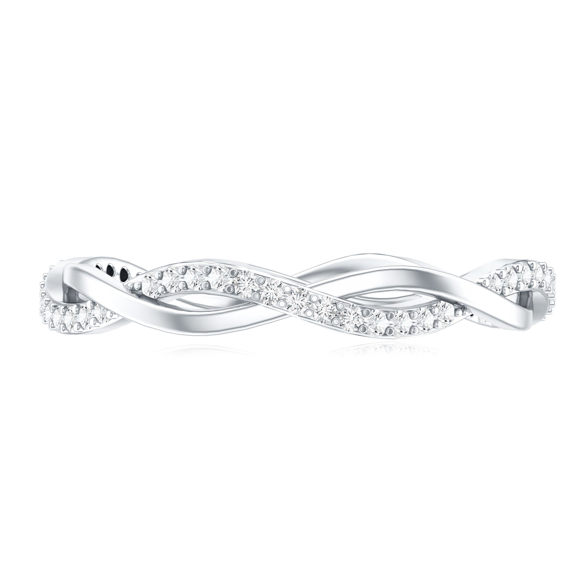 Certified Moissanite Infinity Eternity Band Ring D-VS1 - Rosec Jewels