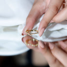 Natural Diamond Curved Wedding Enhancer Ring Natural - ( HI-SI ) - Rosec Jewels
