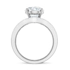 Rosec Jewels-IGI Authenticated Lab Grown 3 Carat Diamond Engagement Ring with Wedding Band