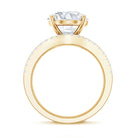 Rosec Jewels-IGI Verified 4 Carat Lab Grown Diamond Engagement Ring with Enhancer