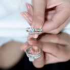 2 Carat Lab Grown Diamond Wedding Engagement Ring Set IGI Certified Lab - ( E-VS1 ) - Rosec Jewels