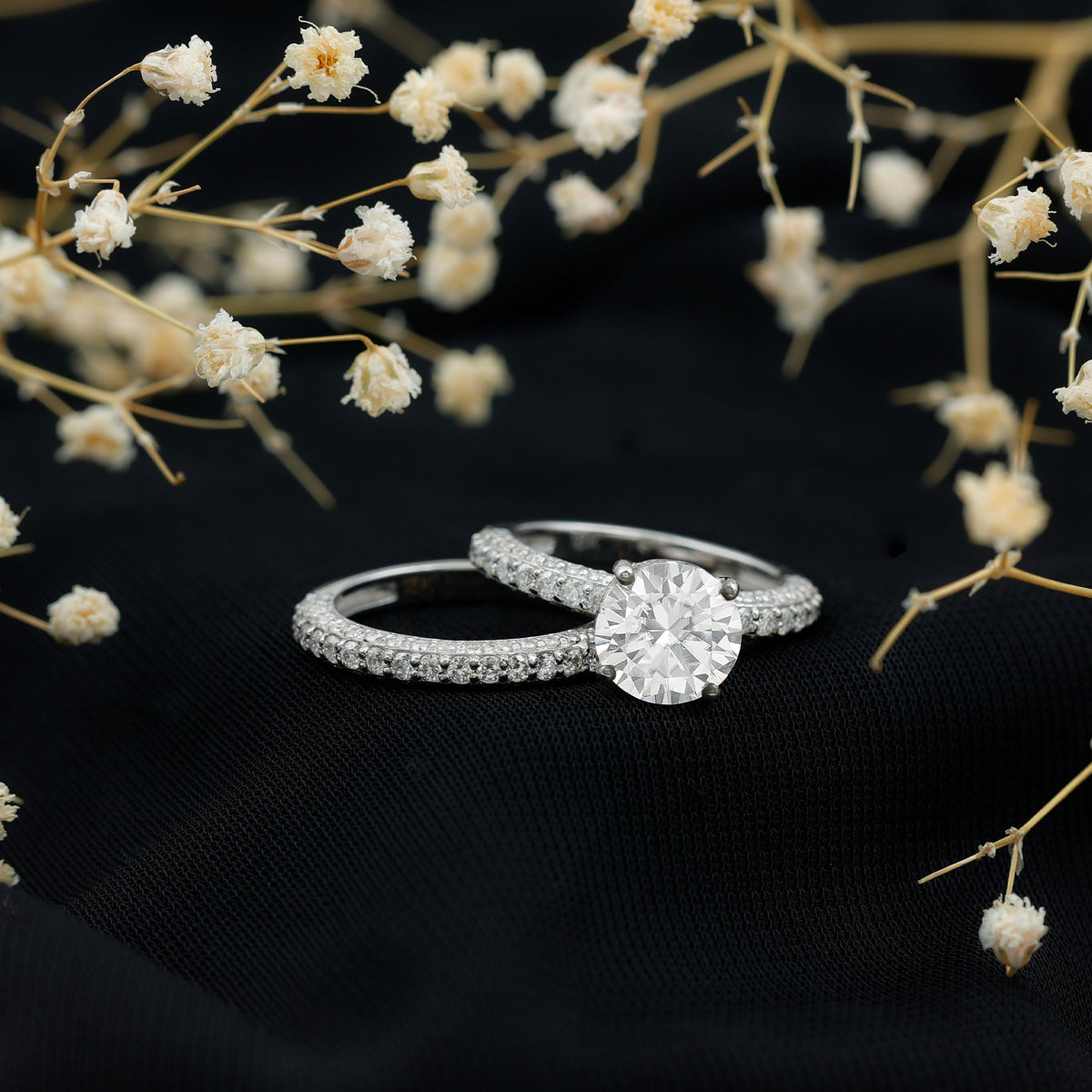 Rosec Jewels-IGI Certified 2 Carat Lab Grown Diamond Engagement Ring with Enhancer