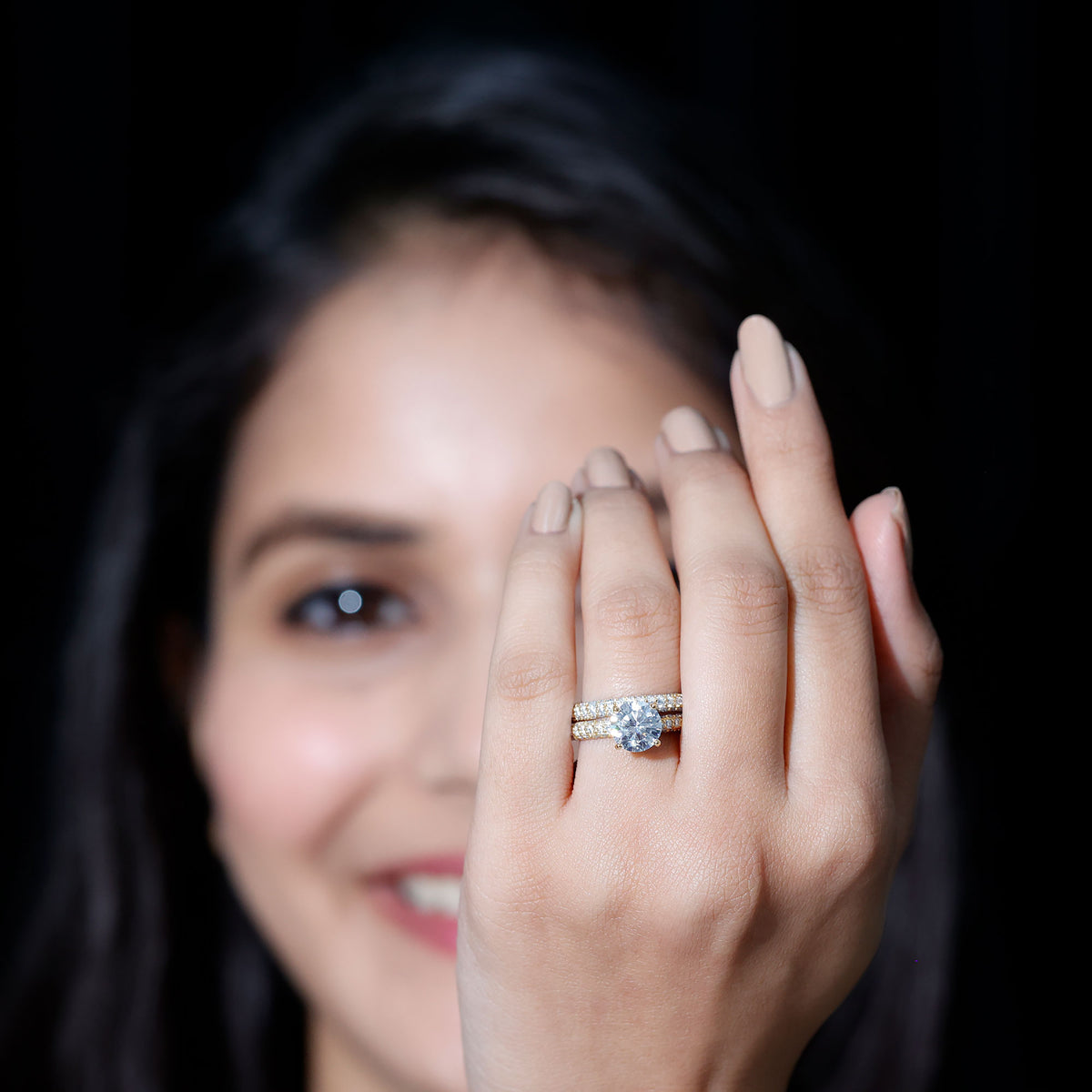 Rosec Jewels-IGI Certified 2 Carat Lab Grown Diamond Engagement Ring with Enhancer