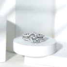 IGI Verified 2 Carat Lab Grown Diamond Solitaire Engagement Ring with Ring Guard Lab - ( E-VS1 ) - Rosec Jewels