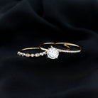 IGI Documented 2 Carat Lab Grown Diamond Trio Bridal Ring Set for Women Lab - ( E-VS1 ) - Rosec Jewels