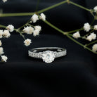 2 Carat Round Lab Grown Diamond Classic Engagement Ring with IGI Certificate Lab - ( E-VS1 ) - Rosec Jewels