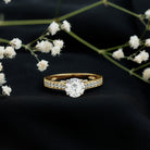 2 Carat Round Lab Grown Diamond Classic Engagement Ring with IGI Certificate Lab - ( E-VS1 ) - Rosec Jewels