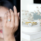 2 Carat Round Lab Grown Diamond Classic Engagement Ring with IGI Certificate Lab - ( E-VS1 ) - Rosec Jewels