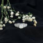 IGI Verified Lab Grown Diamond 2 Carat Engagement Ring with Side Stones Lab - ( E-VS1 ) - Rosec Jewels