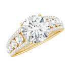 IGI Verified Lab Grown Diamond 2 Carat Engagement Ring with Side Stones Lab - ( E-VS1 ) - Rosec Jewels