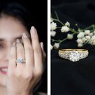 IGI Verified Lab Grown Diamond 2 Carat Engagement Ring with Side Stones Lab - ( E-VS1 ) - Rosec Jewels