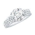 2 Carat Lab Grown Diamond Nature Inspired Engagement Ring with IGI Certificate Lab - ( E-VS1 ) - Rosec Jewels