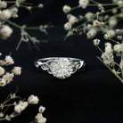 Solitaire 2 Carat Lab Grown Diamond Celtic Engagement Ring with IGI Certificate Lab - ( E-VS1 ) - Rosec Jewels