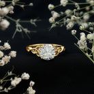 Solitaire 2 Carat Lab Grown Diamond Celtic Engagement Ring with IGI Certificate Lab - ( E-VS1 ) - Rosec Jewels