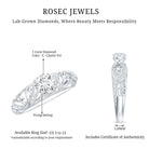 IGI Certified 1 Carat Lab Created Diamond Vintage Looking Engagement Ring Lab - ( E-VS1 ) - Rosec Jewels