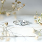 IGI Graded 1 Carat Lab Grown Diamond Solitaire Engagement Ring Lab - ( E-VS1 ) - Rosec Jewels