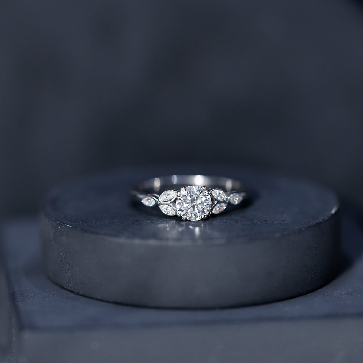 1 Carat Lab Grown Diamond Engagement Ring with IGI Certification Lab - ( E-VS1 ) - Rosec Jewels
