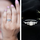 1 Carat Lab Grown Diamond Engagement Ring with IGI Certification Lab - ( E-VS1 ) - Rosec Jewels