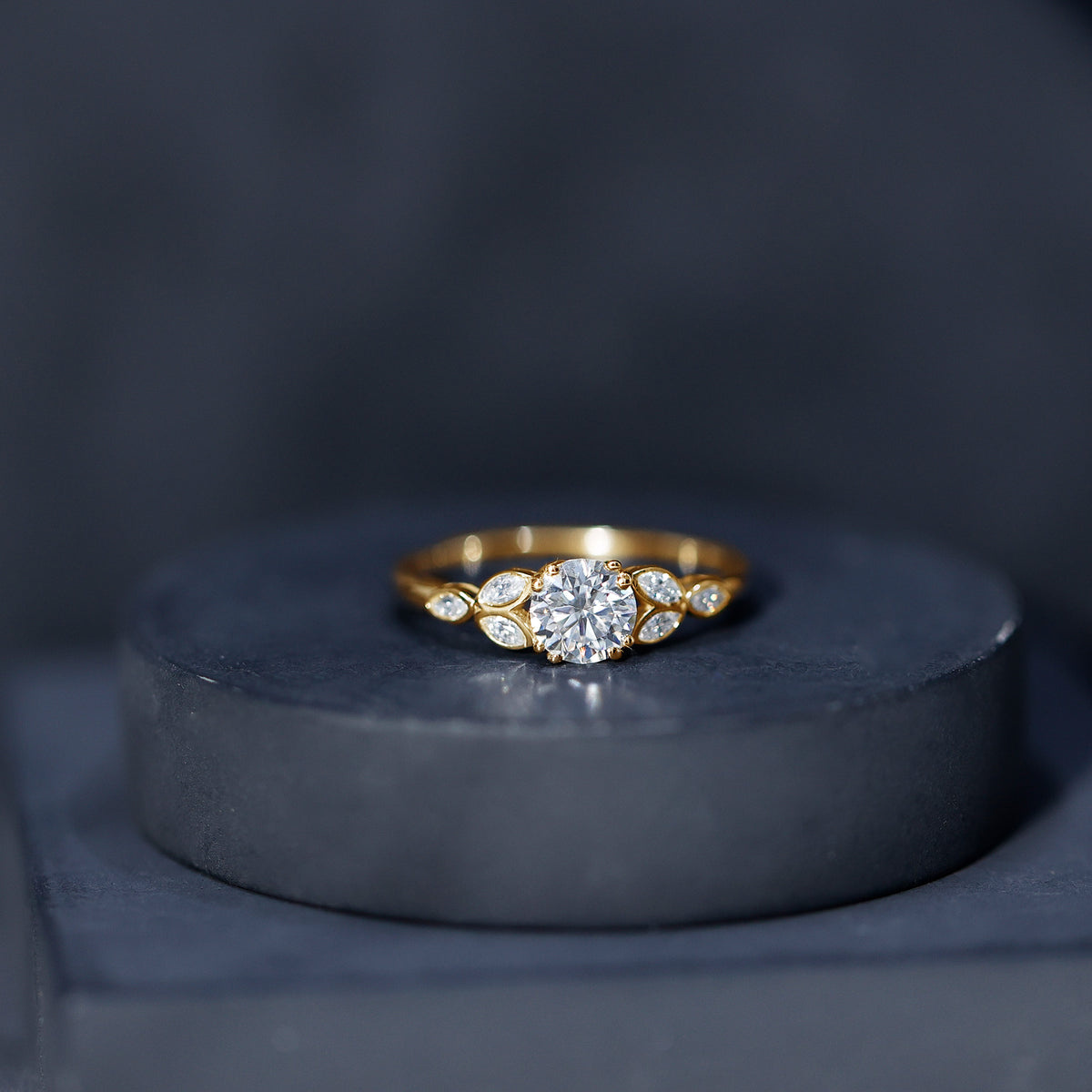 1 Carat Lab Grown Diamond Engagement Ring with IGI Certification Lab - ( E-VS1 ) - Rosec Jewels