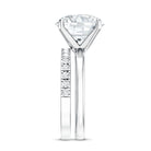 Rosec Jewels-5 Carat Solitaire Lab Grown Diamond Ring Set with IGI Certificate