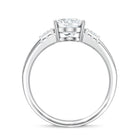 IGI Graded 2 Carat Lab Grown Oval Diamond Statement Ring Lab - ( E-VS1 ) - Rosec Jewels